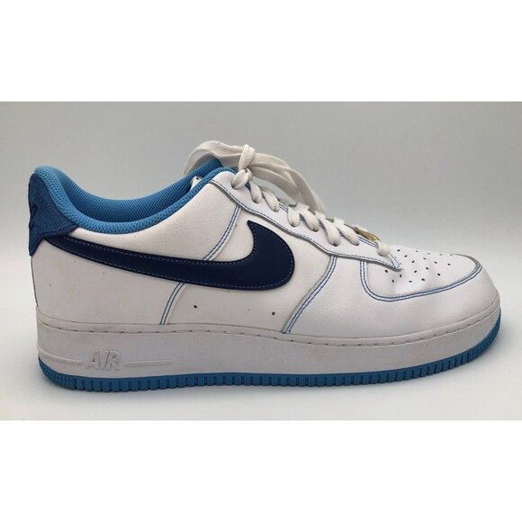 Nike Air Force 1 Low First Use Sneakers White/University Blue DA8478-100 Mens 13 - Picture 2 of 11